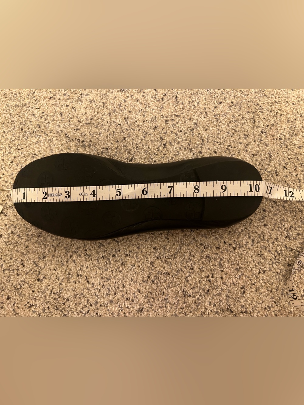 Tory Burch Black Flats with Silver Logo - Picture 9 of 10